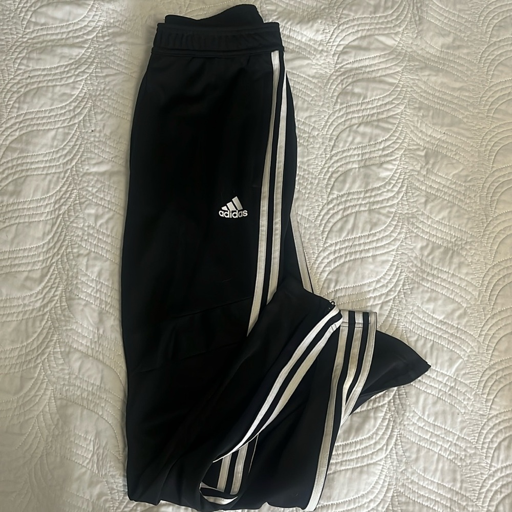 Black stripped women’s adidas joggers